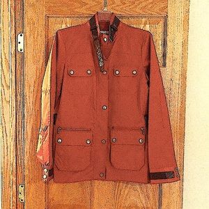 Calvin Klein Rain Coat - Jacket - Burnt Orange - Windbreaker - Medium